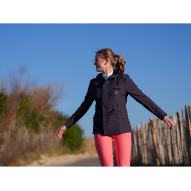 Waterafstotende technische parka Le Sabotier Huguette dames Inkt Zwart