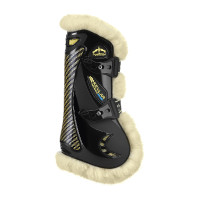 Veredus Kevlar Gel Vento schapenvacht peesbeschermers Zwart