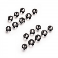 Rubberen grip-inserts Veredus stijgbeugels Steel1 Vita Zwart