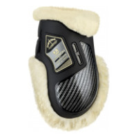 Veredus Carbon Gel Absolute peesbeschermers met schapenvacht Zwart