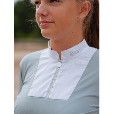 Dames poloshirt met lange mouwen Le Sabotier Ysance Grijs
