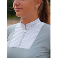 Polo manches longues Le Sabotier Ysance femme Gris