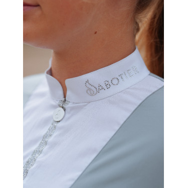 Dames poloshirt met lange mouwen Le Sabotier Ysance Grijs