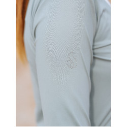 Dames poloshirt met lange mouwen Le Sabotier Ysance Grijs