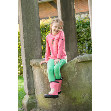 Bottes en caoutchouc HKM Maui enfant Rose