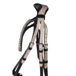 Trenshoofdstel Lauria Garrelli Limone Elegant Zwart / beige