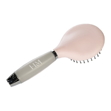 Brosse crinière et queue HKM Gel Rose clair / gris clair