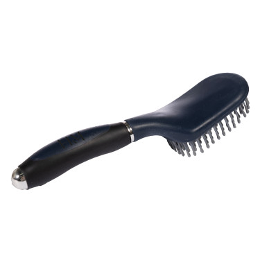 Brosse crinière et queue HKM Soft Bleu foncé / noir
