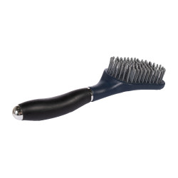 Brosse crinière et queue HKM Soft Bleu foncé / noir