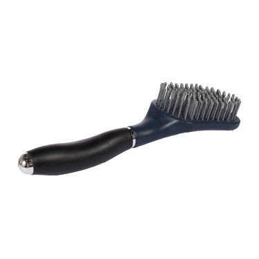 Brosse crinière et queue HKM Soft Bleu foncé / noir