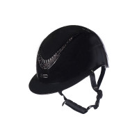 Casque HKM Alarion Brillant Noir / noir