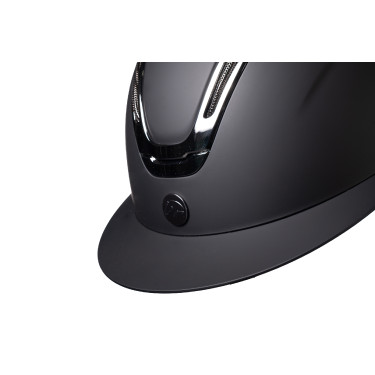 HKM Kaida-rijhelm Zwart / zilverkleurig