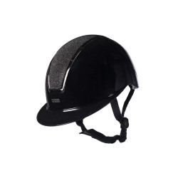 Casque HKM Lady Shield brillant Noir / argenté