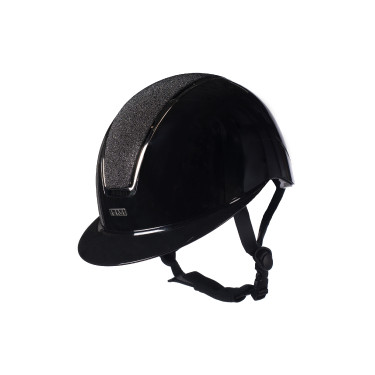 Casque HKM Lady Shield brillant Noir / argenté