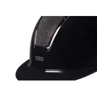 Casque HKM Lady Shield brillant Noir / argenté