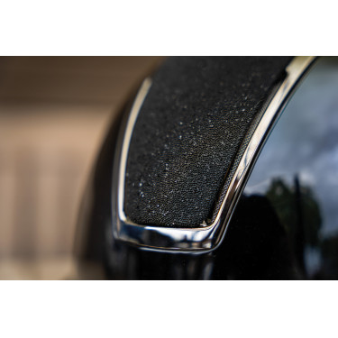 Casque HKM Lady Shield brillant Noir / argenté