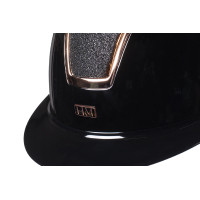 Casque HKM Lady Shield brillant Noir / argenté
