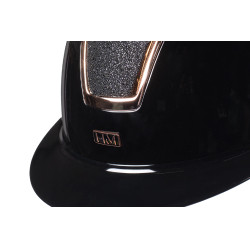 Casque HKM Lady Shield brillant Noir / rosegold