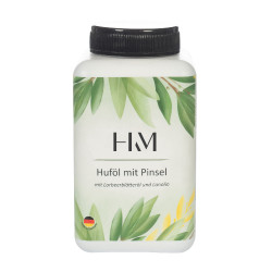 Huile pour sabots HKM en bouteille pour le dessèchement Blanc