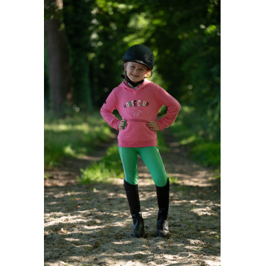 Legging HKM Maui fond intégral en silicone enfant Vert