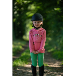 Legging HKM Maui fond intégral en silicone enfant Vert