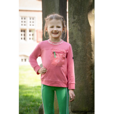 Legging HKM Maui fond intégral en silicone enfant Vert