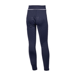 Legging HKM Maui fond intégral en silicone enfant Bleu profond