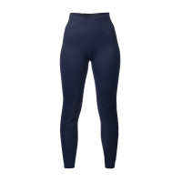 HKM Mesh II legging dames met fullseat van siliconen Diepblauw