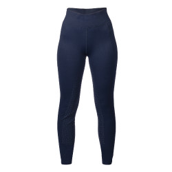 HKM Mesh II legging dames met fullseat van siliconen Diepblauw