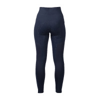 HKM Mesh II legging dames met fullseat van siliconen Diepblauw