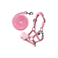 Licol avec polaire HKM Hobby Horse Rose Licol avec polaire HKM Hobby Horse Rose