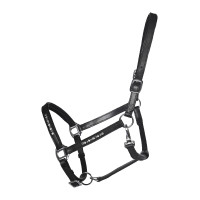 Licol en cuir HKM Sparkle Noir