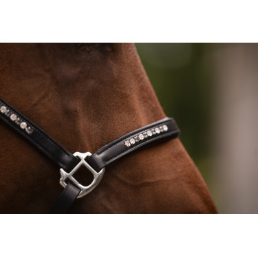 Licol en cuir HKM Sparkle Noir Licol en cuir HKM Sparkle Noir