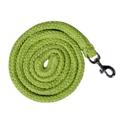 Longe HKM Glow-Line met musketonkarabijnhaak Groen