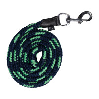 Longeerlijn HKM Maui met musketonhaak Roze / wit