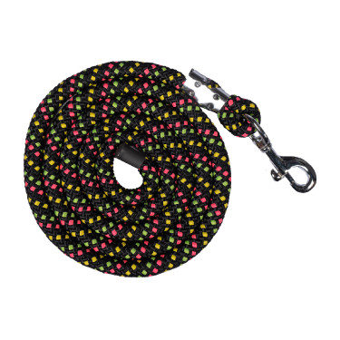 Longe HKM Neon Flash avec mousqueton Noir
