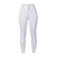 Pantalon HKM Amy femme fond intégral silicone Blanc Pantalon HKM Amy femme fond intégral silicone Blanc
