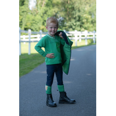 HKM Maui kinderrijbroek met fullseat van siliconen Diepblauw