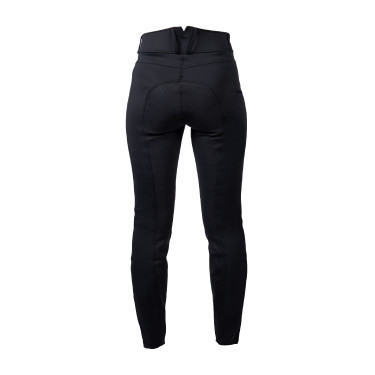 Pantalon HKM Pearl City fond intégral en silicone femme Noir Pantalon HKM Pearl City fond intégral en silicone femme Noir