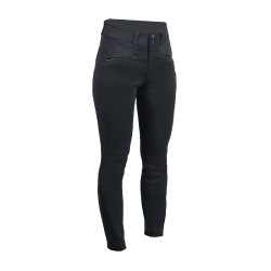 Pantalon HKM Pearl City fond intégral en silicone femme Noir Pantalon HKM Pearl City fond intégral en silicone femme Noir