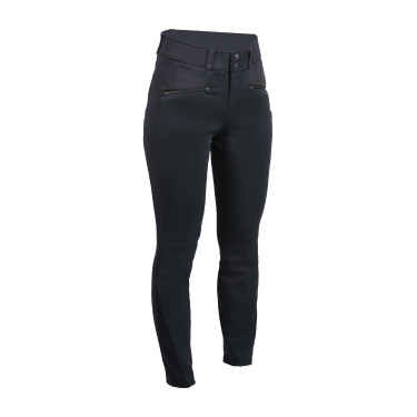 Pantalon HKM Pearl City fond intégral en silicone femme Noir Pantalon HKM Pearl City fond intégral en silicone femme Noir
