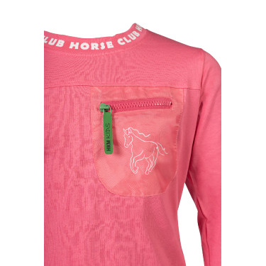 HKM Maui kinderlongsleeve-polo Roze