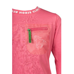 Polo à manches longues HKM Maui enfant Rose