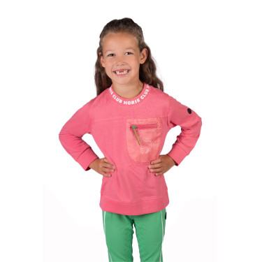 HKM Maui kinderlongsleeve-polo Roze