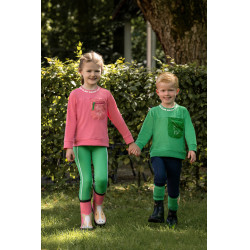 Polo à manches longues HKM Maui enfant Rose