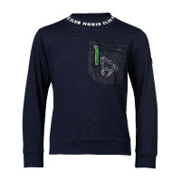 Polo à manches longues HKM Maui enfant Bleu profond