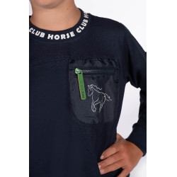 Polo à manches longues HKM Maui enfant Bleu profond Polo à manches longues HKM Maui enfant Bleu profond