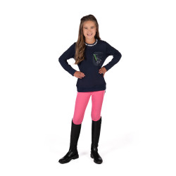 HKM Maui kinderlongsleeve-polo Diepblauw HKM Maui kinderlongsleeve-polo Diepblauw