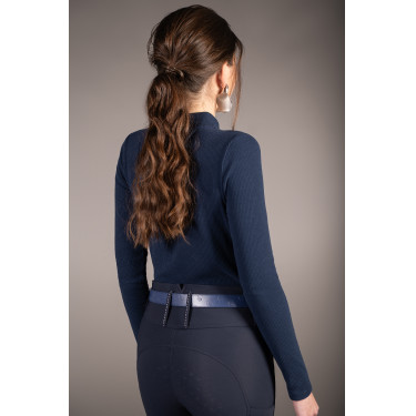 Lange mouwen poloshirt Lauria Garrelli Arezzo Soft Diepblauw