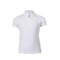 Polo de concours HKM Amy enfant Blanc